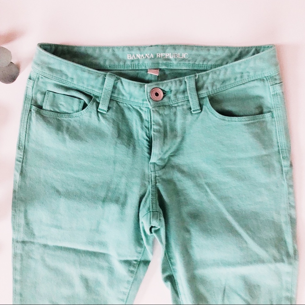 🍍Banana Republic teal capris - Picture 2 of 5